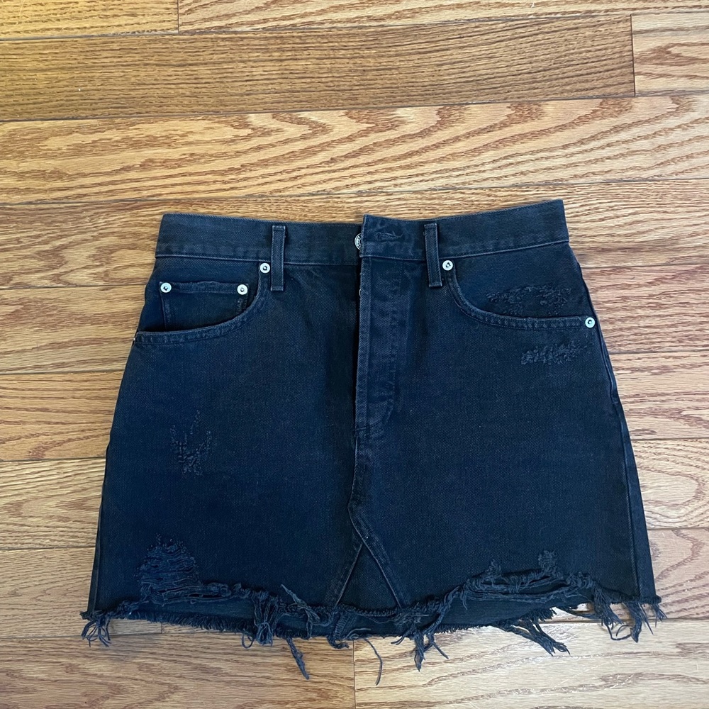 Agolde Parker angled hem skirt